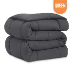 Premium Microfiber Comforters Dark Grey Queen