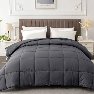 Premium Microfiber Comforters Dark Grey Twin