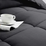 Premium Microfiber Comforters Dark Grey Twin