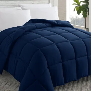 Premium Microfiber Comforters Navy Blue Queen1