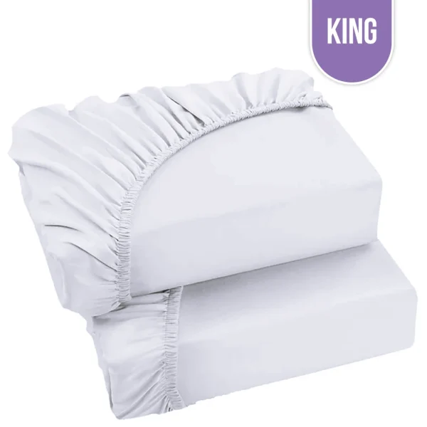 T-180 Economy King Fitted Bed Sheet – 78″x80″x9