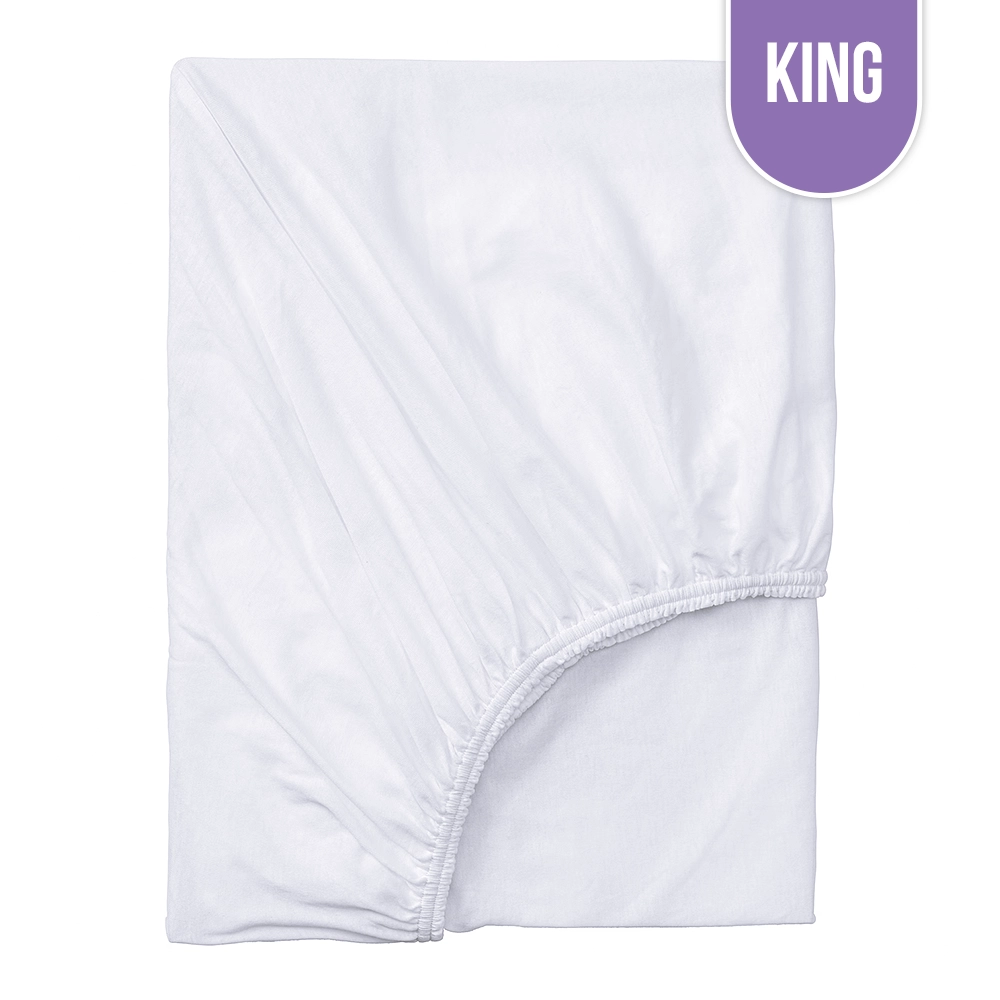 T-180 Economy King Fitted Bed Sheet – 78″x80″x9 T-180 Economy King Fitted Bed Sheet – 78″x80″x9
