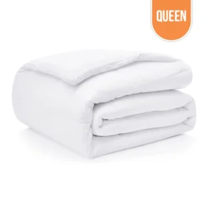 Premium Microfiber Comforter Queen – White 90″x90″