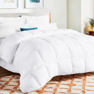 Premium Microfiber Comforters White Queen1