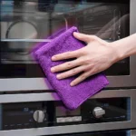Purple Microfiber Cleaning Cloths 12x12